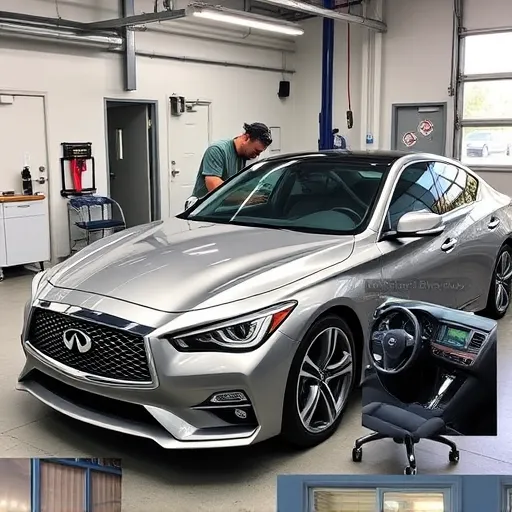 Premium detailing and protection services for an Infinity vehicle at Auto Expert Workshop Dubai.