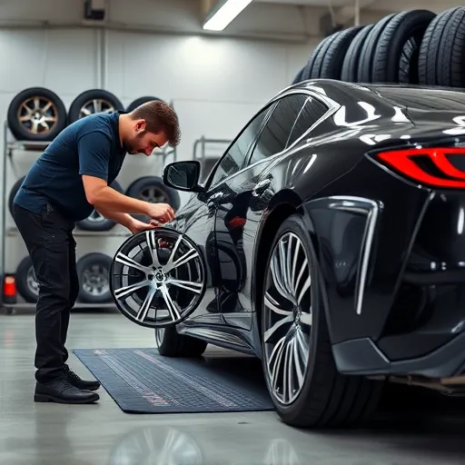 Infinity Brand Tyres & Wheels Services at Auto Expert Workshop Dubai, featuring alloy wheel refurbishment and a selection of high-performance tyres.