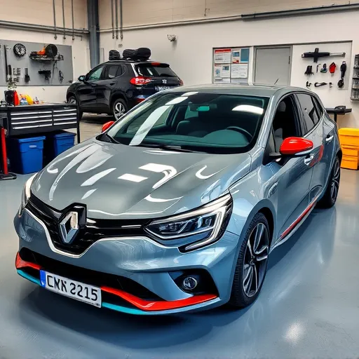 Renault detailing and protection services at Auto Expert Workshop Dubai, featuring a meticulously cleaned vehicle in a professional workshop environment.