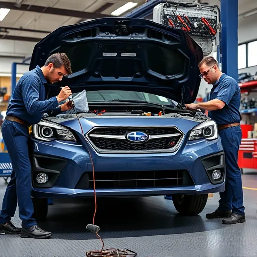 Subaru Fuel & Exhaust System Services at Auto Expert Workshop Dubai: cleaning fuel injectors and inspecting exhaust systems.